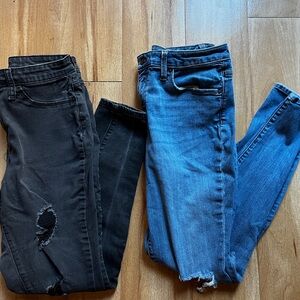 Universal Thread Black and Blue Skinny Jeans